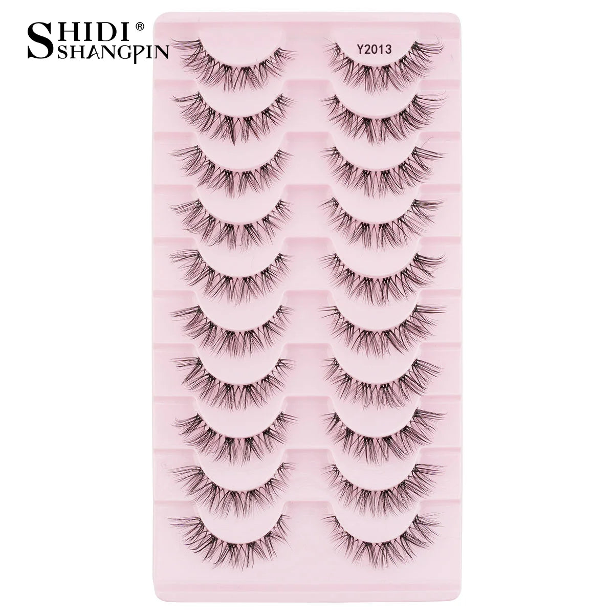 SHIDISHANGPIN False Lashes Extension 3/10 Pairs 3D Mink Eyelash Half Lashes Natural Cat Eye Eyelashes Makeup Faux Cils Fake Lash