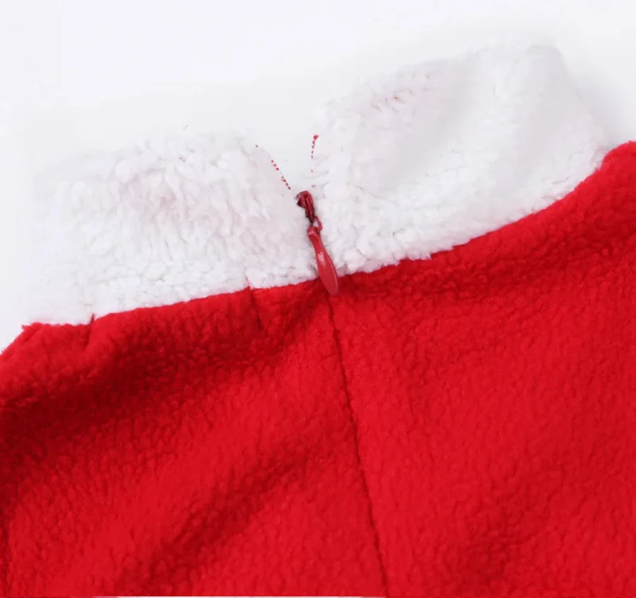 2026 Baby Girl Boy Christmas Costumes Red Santa Claus Suit Festival Halloween Cosplay Sets Christmas Baby Clothes