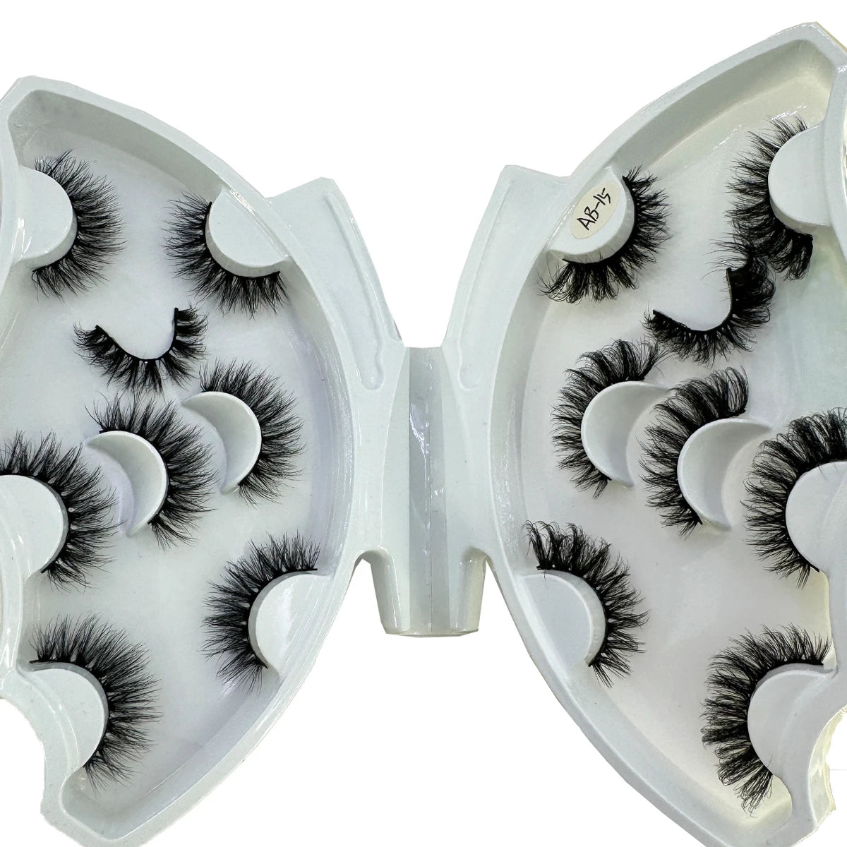 HBZGTLAD 8 pairs  3D artificial mink eyelashes soft false eyelashes crossed messy thick eyelashes extended makeup false eyelashe