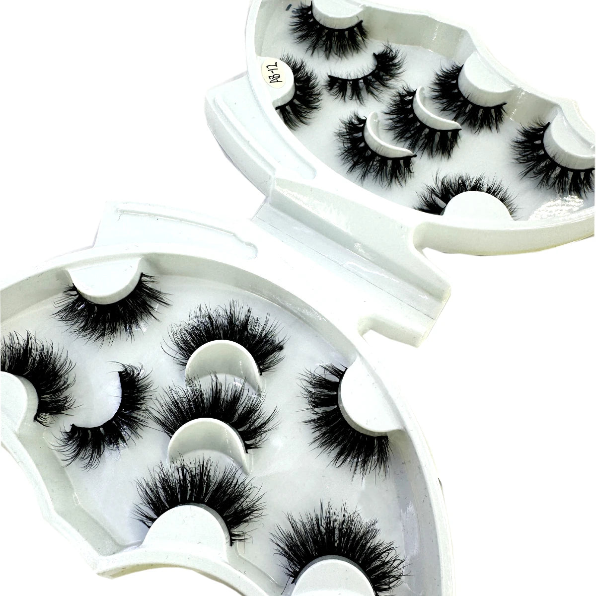 HBZGTLAD 8 pairs  3D artificial mink eyelashes soft false eyelashes crossed messy thick eyelashes extended makeup false eyelashe