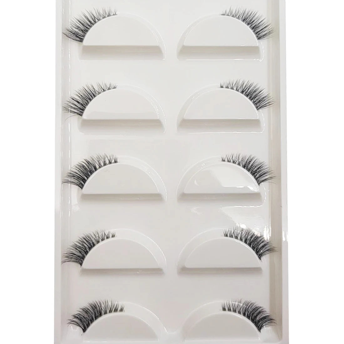 Transparent 3D Mink Eyelashes, Natural Clear False Eye Lashes, Soft Invisible Eyelash, Wispy Makeup Faux Cils, H13 X08, 5 Pairs