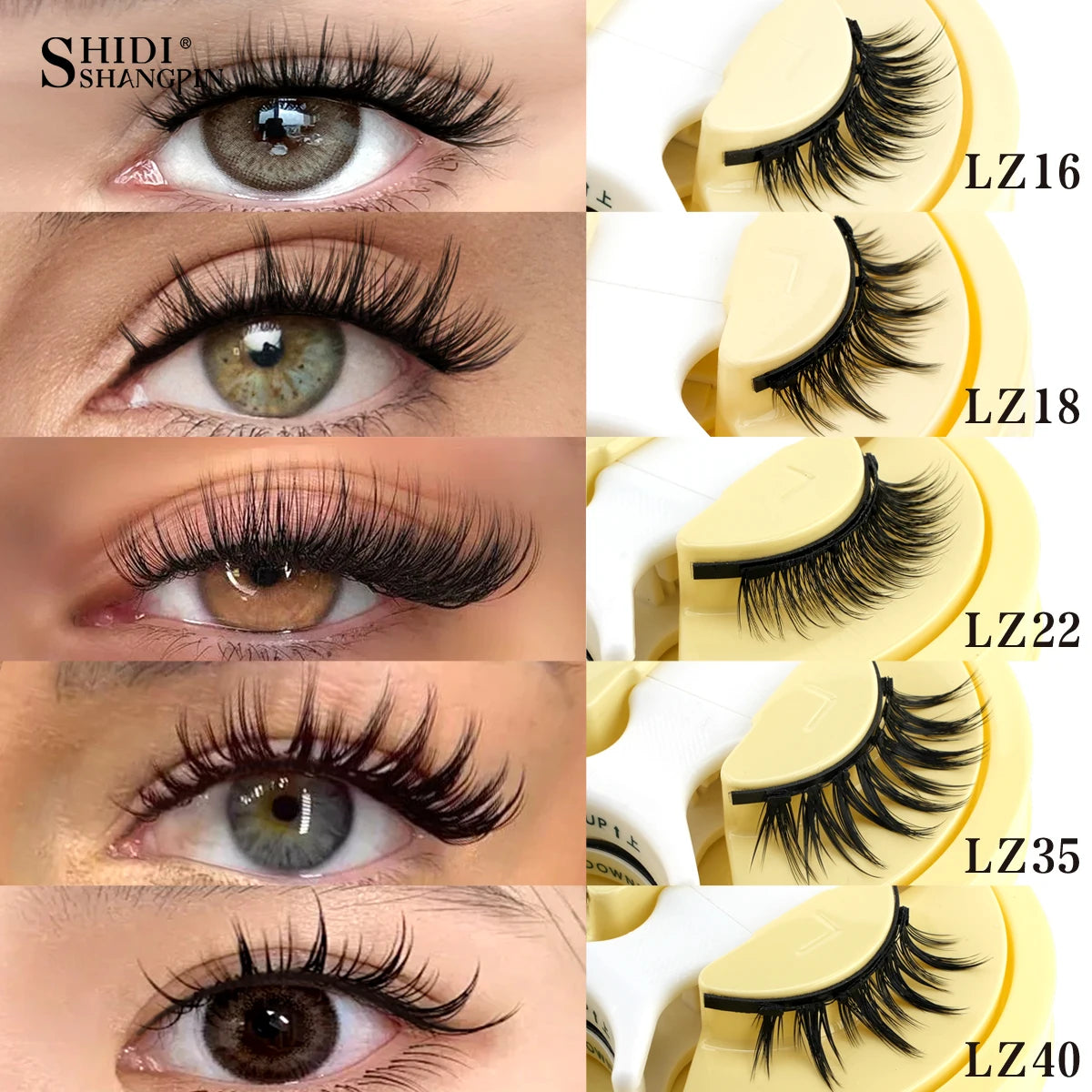 Magnetic Eyelashes No Glue Needed Reusable Natural Look 3D Faux Mink Lashes Easy Apply Magnetic Lashes Set for Eye Makeup Tool