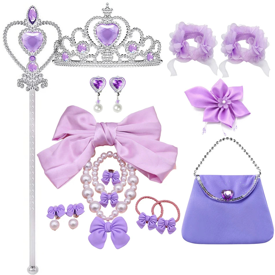 Rapunzel Dress for Girls Kids Summer Tangled Costumes Fancy Princess Dress Children Birthday Carnival Halloween Party Clothes