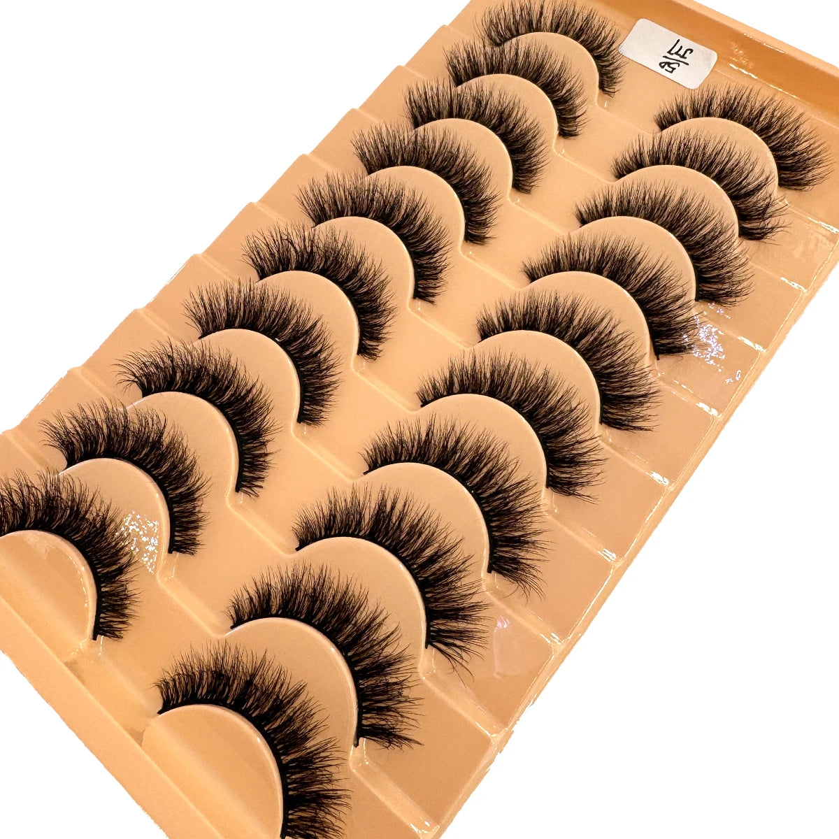 New 7/10 Pairs Faux Mink Eyelashes Handmade False Eyelashes Natural Nude Makeup Simulation Cross Messy Eye 3D Curly Eyelashes