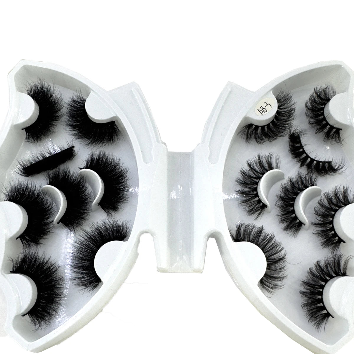 HBZGTLAD 8 pairs  3D artificial mink eyelashes soft false eyelashes crossed messy thick eyelashes extended makeup false eyelashe