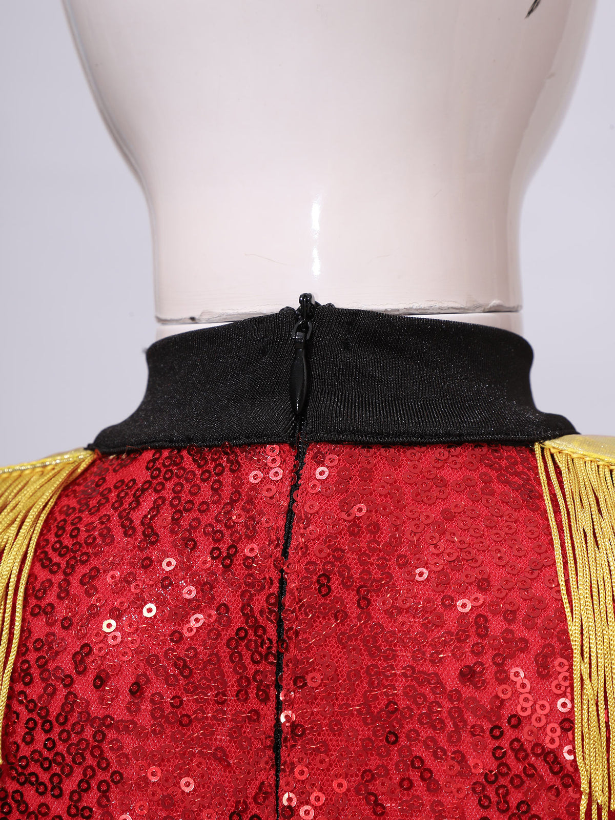 Kids Girls Halloween Circus Ringmaster Magician Costume Carnival Party Lion Tamer Cosplay Long Sleeve Sequins Leotard Dress Tutu