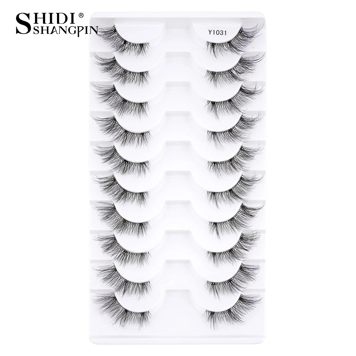 SHIDISHANGPIN False Lashes Extension 3/10 Pairs 3D Mink Eyelash Half Lashes Natural Cat Eye Eyelashes Makeup Faux Cils Fake Lash