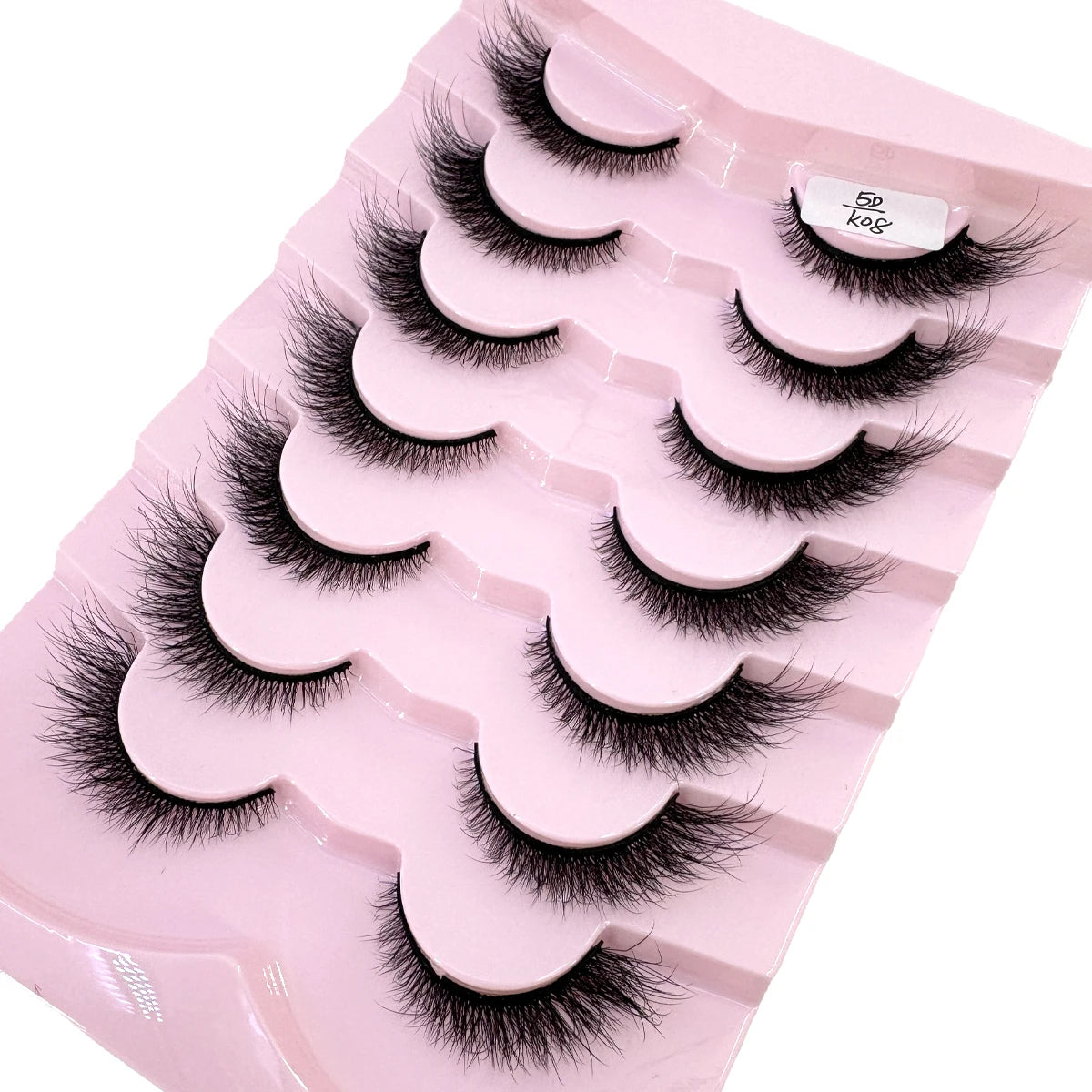 New 7/10 Pairs Faux Mink Eyelashes Handmade False Eyelashes Natural Nude Makeup Simulation Cross Messy Eye 3D Curly Eyelashes