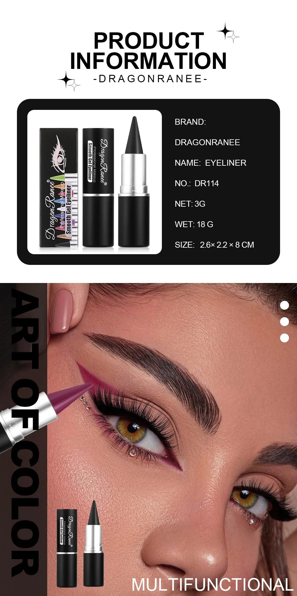 12 Colors Waterproof Eyeliner Cream Lasting Easy To Wear Eye Liner Gel Black Blue Matte Quick Dry Eyeliner Pen Makeup Cosmetics
