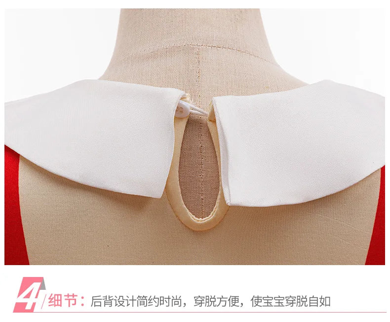Pinocchio Costume for Boy Girl Classic Fairy Tale Cosplay Set with Hat Long Nose Gloves Fairy Tale Party Outfit for Halloween