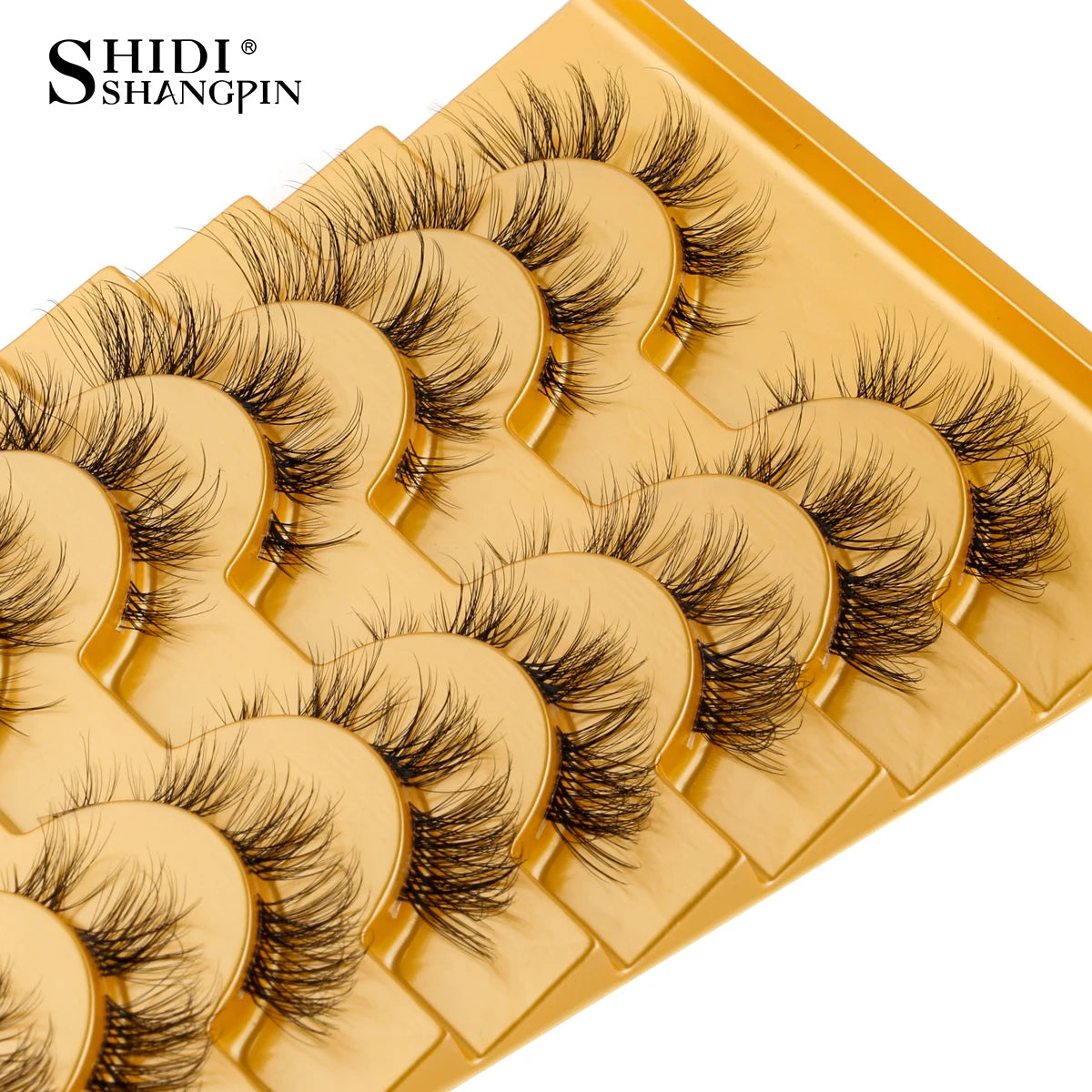 SHIDISHANGPIN False Lashes Extension 3/10 Pairs 3D Mink Eyelash Half Lashes Natural Cat Eye Eyelashes Makeup Faux Cils Fake Lash