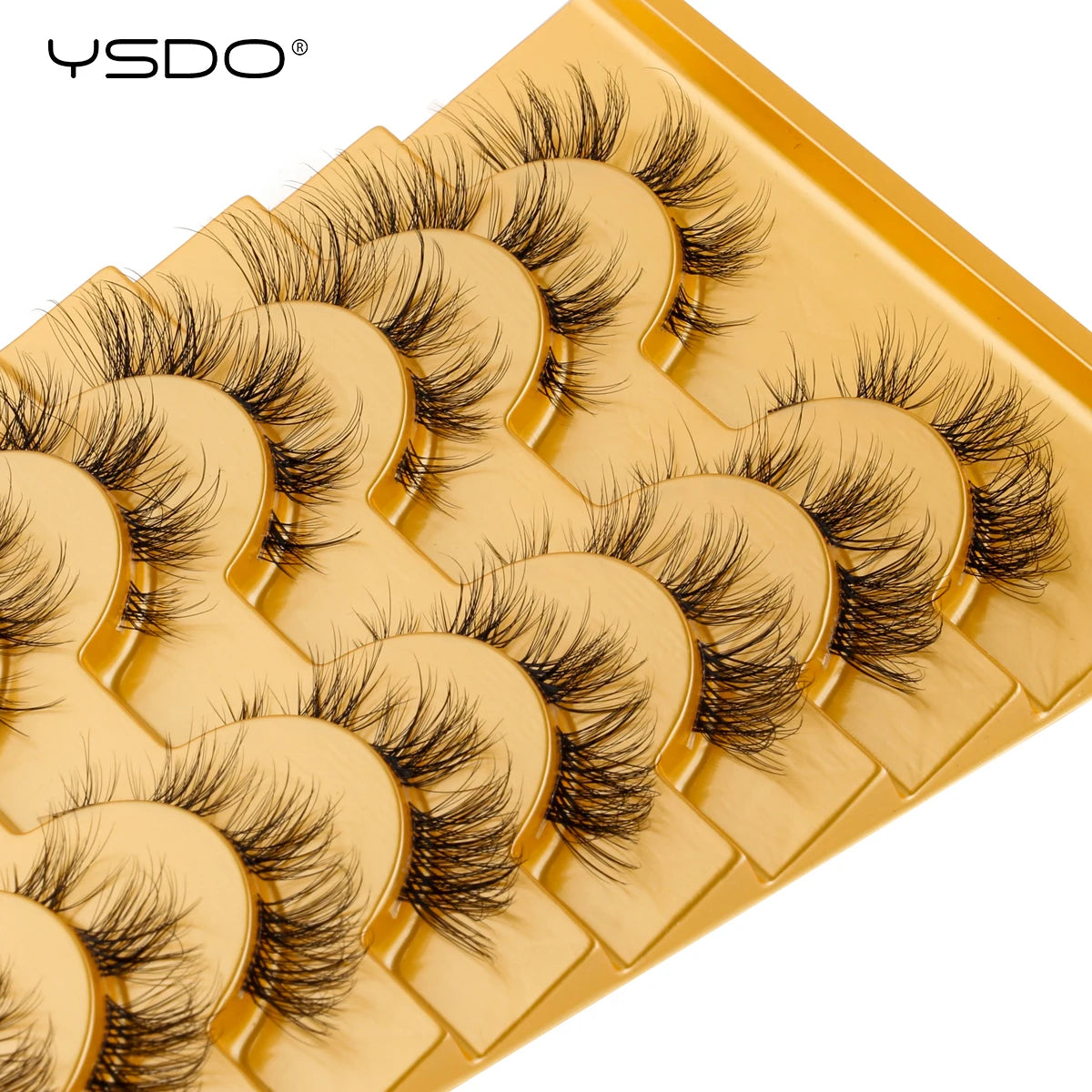 YSDO Half Eyelashes 3/10 Pairs Natural Full False Eyelashes 3D Lashes Cat Eye Fake Eyelashes Extension Faux Cils Makeup Tools