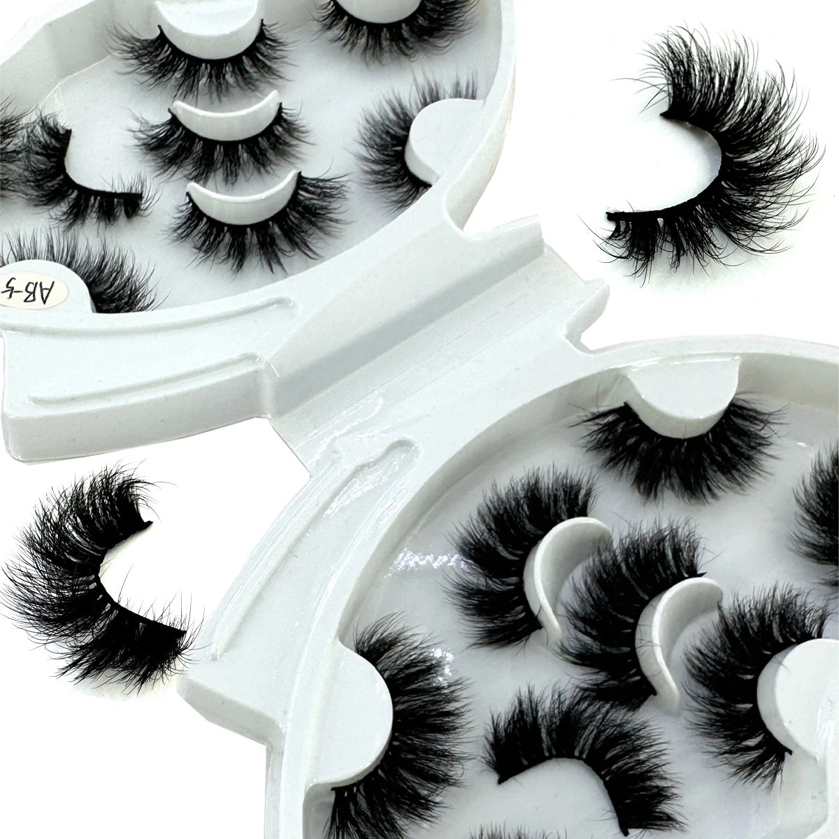 HBZGTLAD 8 pairs  3D artificial mink eyelashes soft false eyelashes crossed messy thick eyelashes extended makeup false eyelashe
