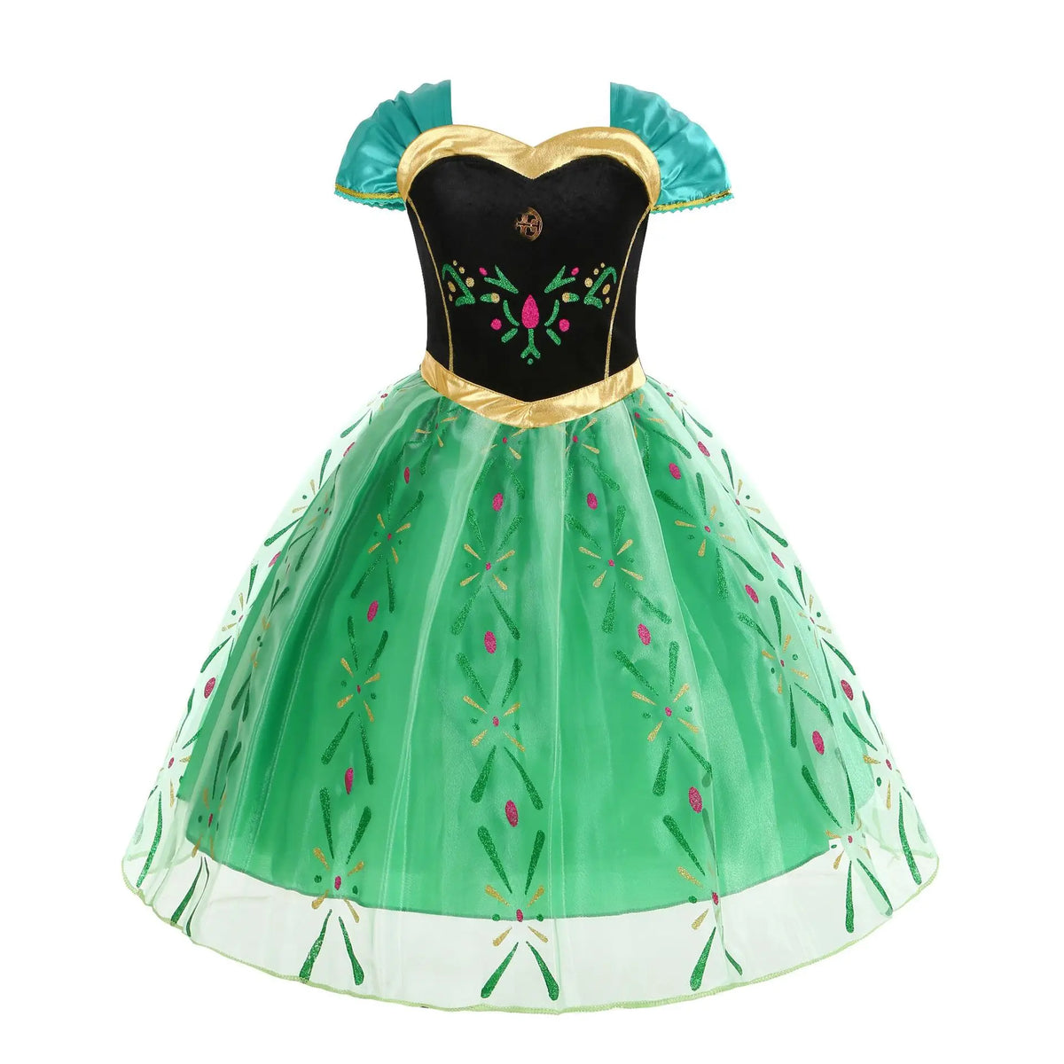 Elsa Anna Snow Queen Dress for Girls Princess Costume Birthday Halloween Christmas Carnival Outfit Kids Cosplay 2-8Y Vestido