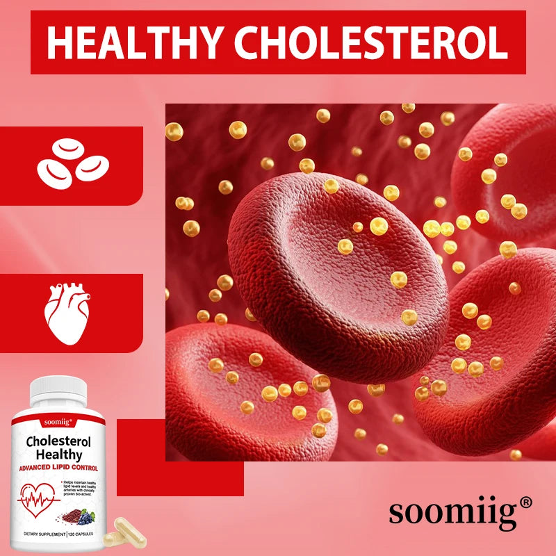 Cholesterol Health Supplement | Supports Healthy Lipid Levels, Heart & Circulatory Wellness, Antioxidant & Metabolism Support