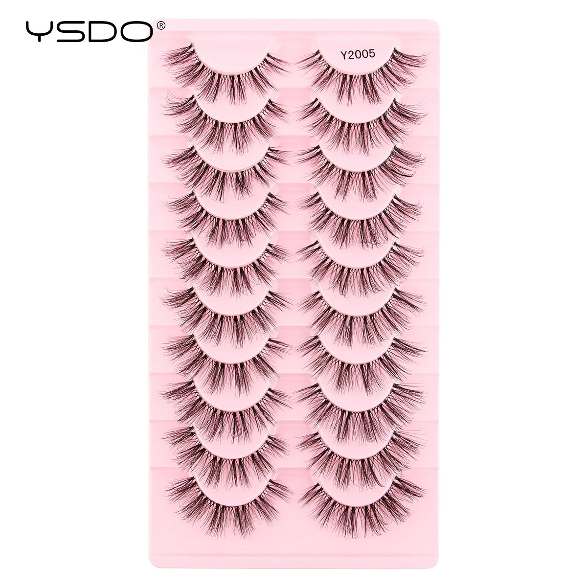 YSDO Half Eyelashes 3/10 Pairs Natural Full False Eyelashes 3D Lashes Cat Eye Fake Eyelashes Extension Faux Cils Makeup Tools