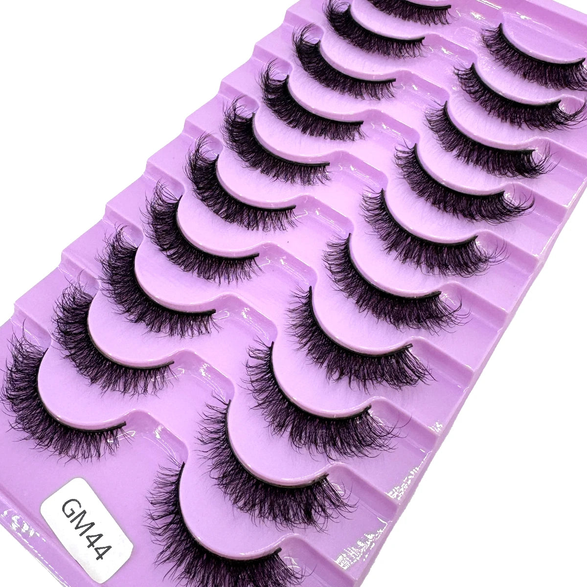 New 7/10 Pairs Faux Mink Eyelashes Handmade False Eyelashes Natural Nude Makeup Simulation Cross Messy Eye 3D Curly Eyelashes
