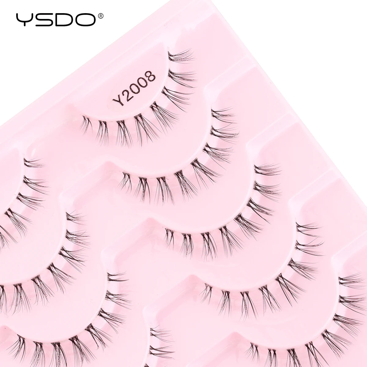YSDO Half Eyelashes 3/10 Pairs Natural Full False Eyelashes 3D Lashes Cat Eye Fake Eyelashes Extension Faux Cils Makeup Tools