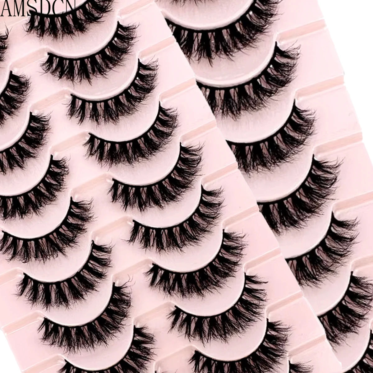 NEW 10 Pairs 100% Real Fake Mink Eyelashes 3D Natural False Eyelashes 3D Mink Lashes Soft Eyelash Extension Makeup Kit Cilios H1