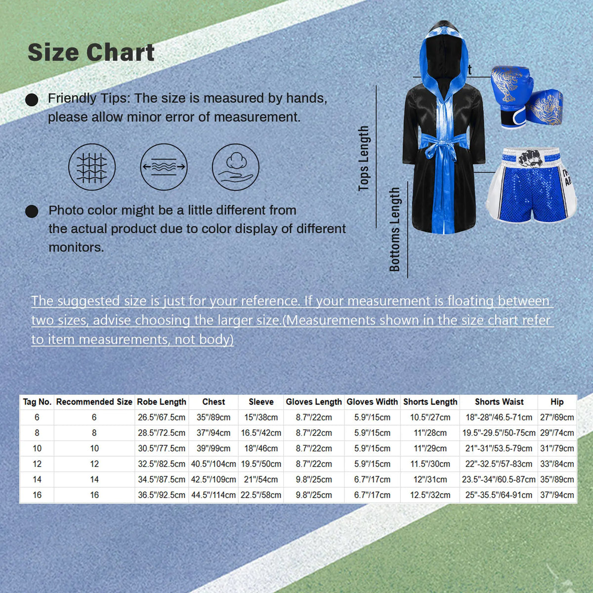 Kids Boxing Training Robe Halloween Carnival Party Boxer Cosplay Costume Long Sleeve Satin Belted Hooded Cloak Shorts Gloves
