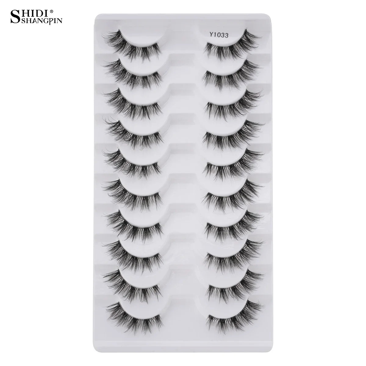SHIDISHANGPIN False Lashes Extension 3/10 Pairs 3D Mink Eyelash Half Lashes Natural Cat Eye Eyelashes Makeup Faux Cils Fake Lash