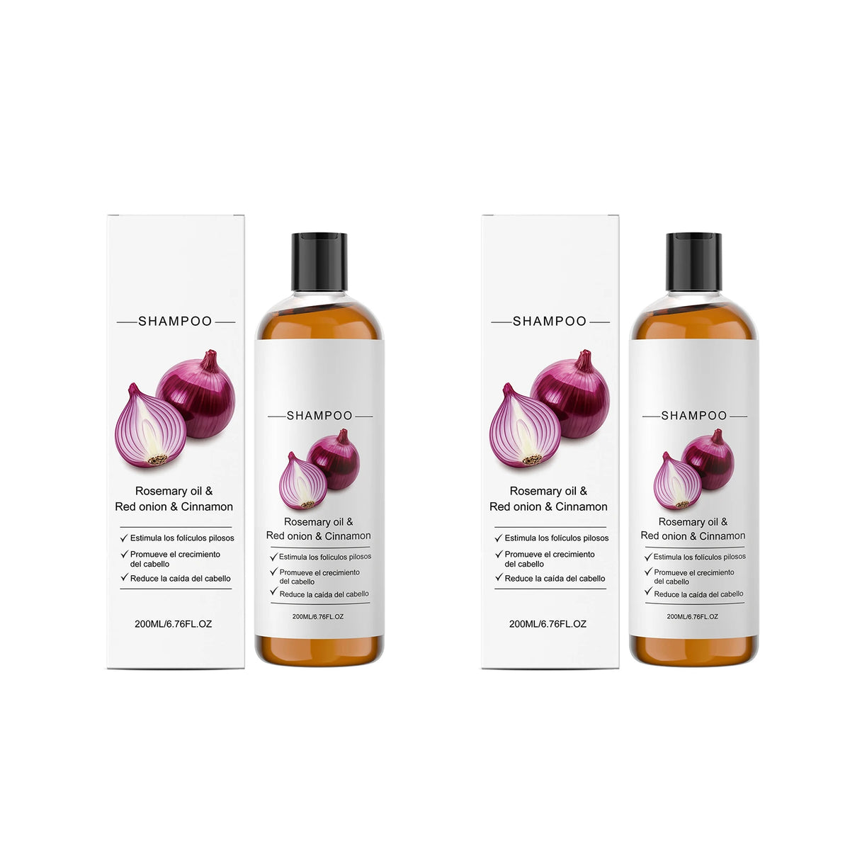 Rosemary Red Onion Shampoo Anti Hair Loss Fall Hair Growth Thicker Strengthening Roots Follicles Lightweight Hair Care Product