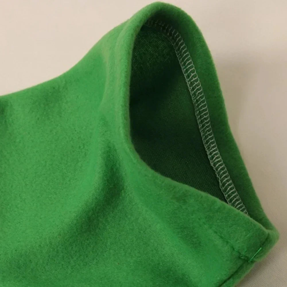 Boys Girls New Christmas Santa Claus Costume Green Elf Cosplay Family Carnival Party Halloween Fancy Dress Clothes Set
