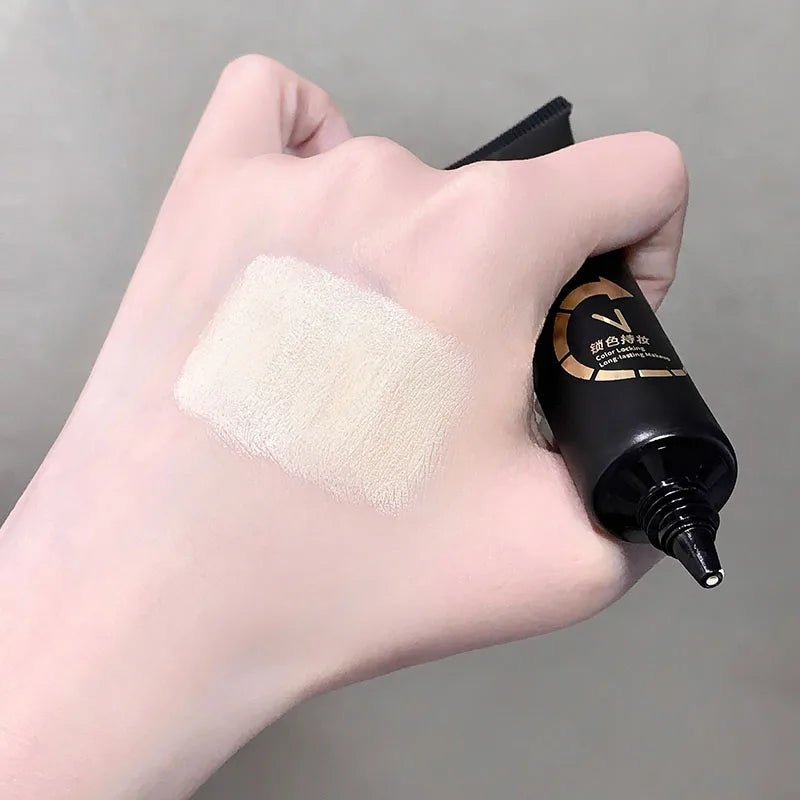 White Liquid Foundation for Halloween Goth Makeup Waterproof Full Coverage White Foundation Cosplay High Concealer Face Paint