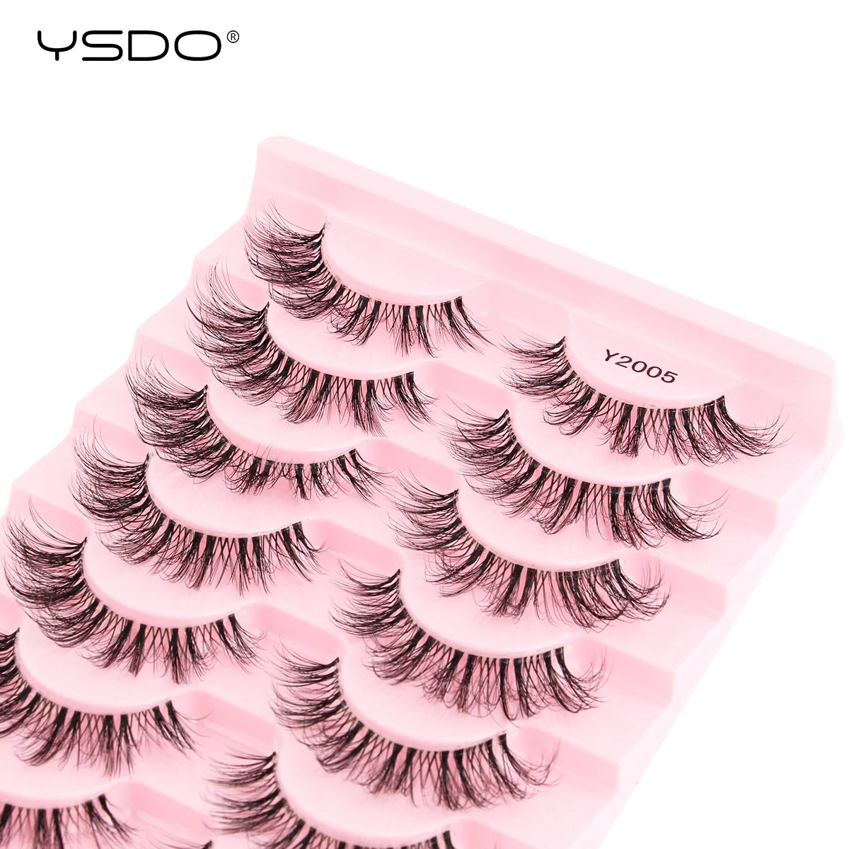 YSDO Half Eyelashes 3/10 Pairs Natural Full False Eyelashes 3D Lashes Cat Eye Fake Eyelashes Extension Faux Cils Makeup Tools