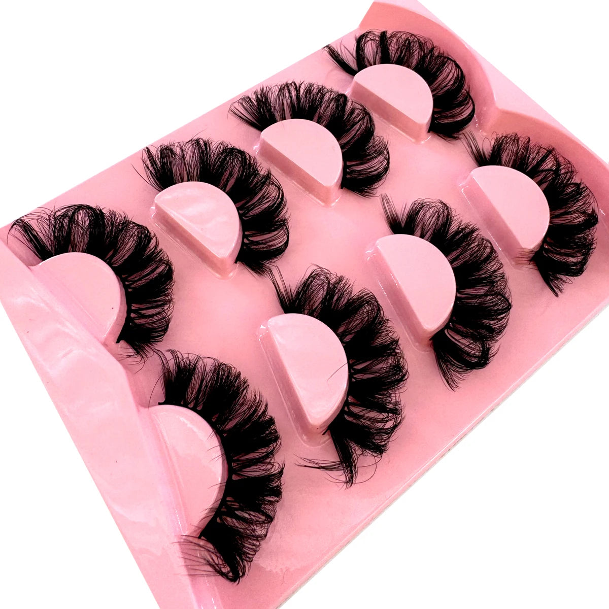 4 pairs of dramatic 3D fake mink eyelashes wholesale full eyelash makeup
