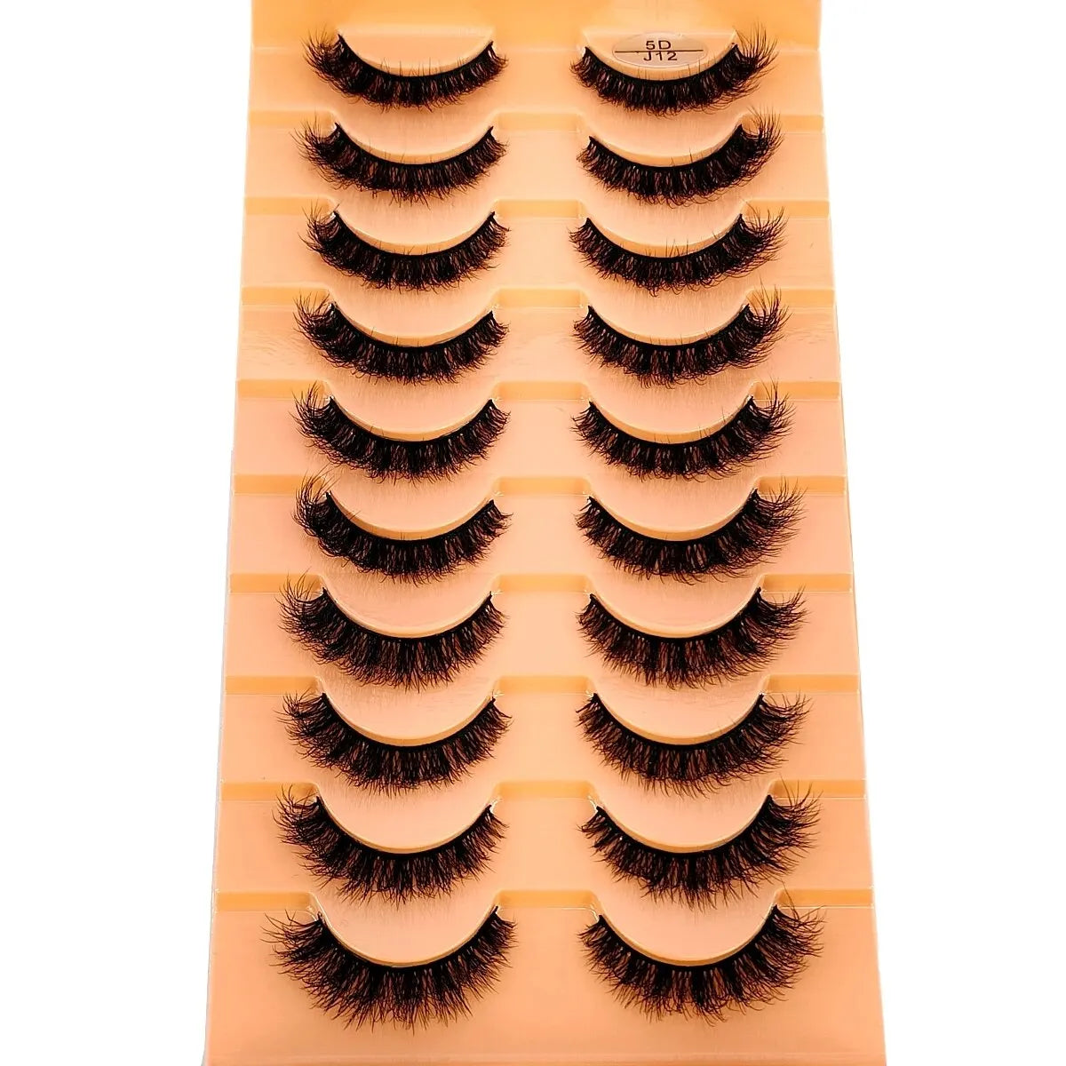 New 7/10 Pairs Faux Mink Eyelashes Handmade False Eyelashes Natural Nude Makeup Simulation Cross Messy Eye 3D Curly Eyelashes