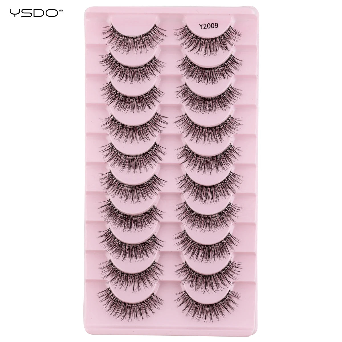 YSDO Half Eyelashes 3/10 Pairs Natural Full False Eyelashes 3D Lashes Cat Eye Fake Eyelashes Extension Faux Cils Makeup Tools