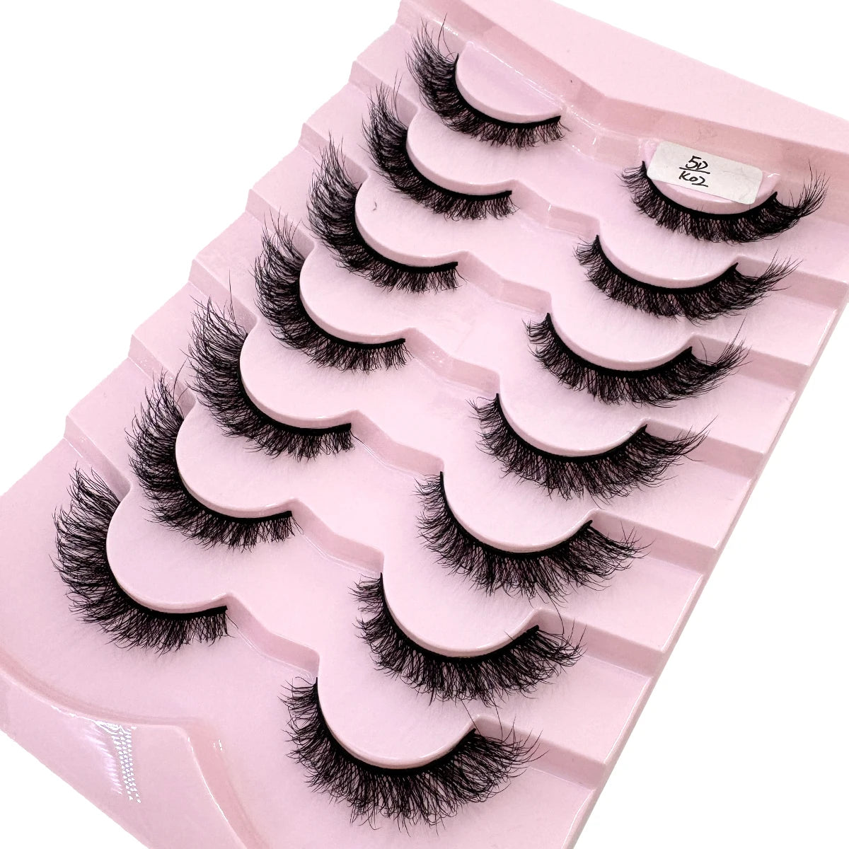 New 7/10 Pairs Faux Mink Eyelashes Handmade False Eyelashes Natural Nude Makeup Simulation Cross Messy Eye 3D Curly Eyelashes
