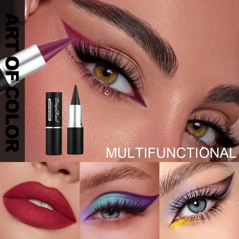 12 Colors Waterproof Eyeliner Cream Lasting Easy To Wear Eye Liner Gel Black Blue Matte Quick Dry Eyeliner Pen Makeup Cosmetics