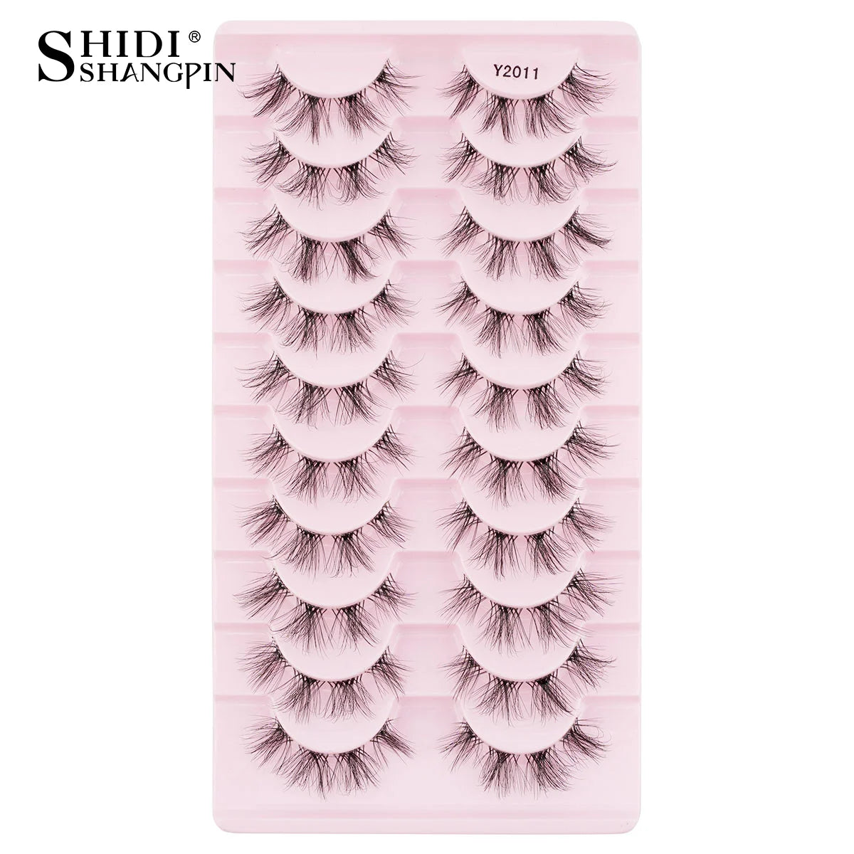 SHIDISHANGPIN False Lashes Extension 3/10 Pairs 3D Mink Eyelash Half Lashes Natural Cat Eye Eyelashes Makeup Faux Cils Fake Lash