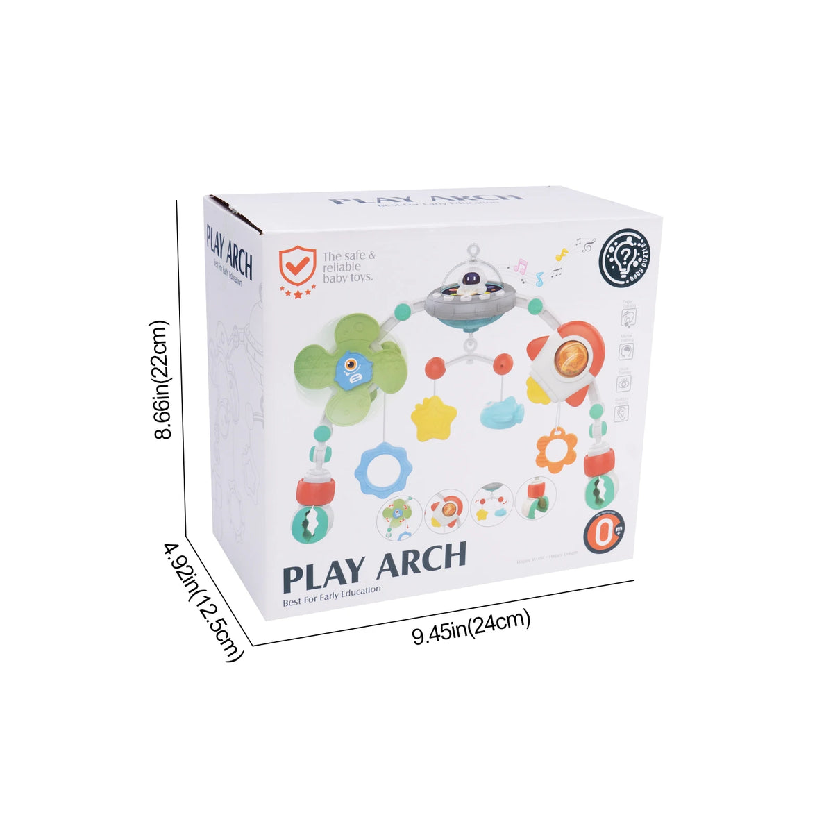 Baby Stroller Arch Toys Crib Mobile Music Rotating Bouncers Toys Fine Motor Skills Sensory Development Arch Baby Car Seat Toys