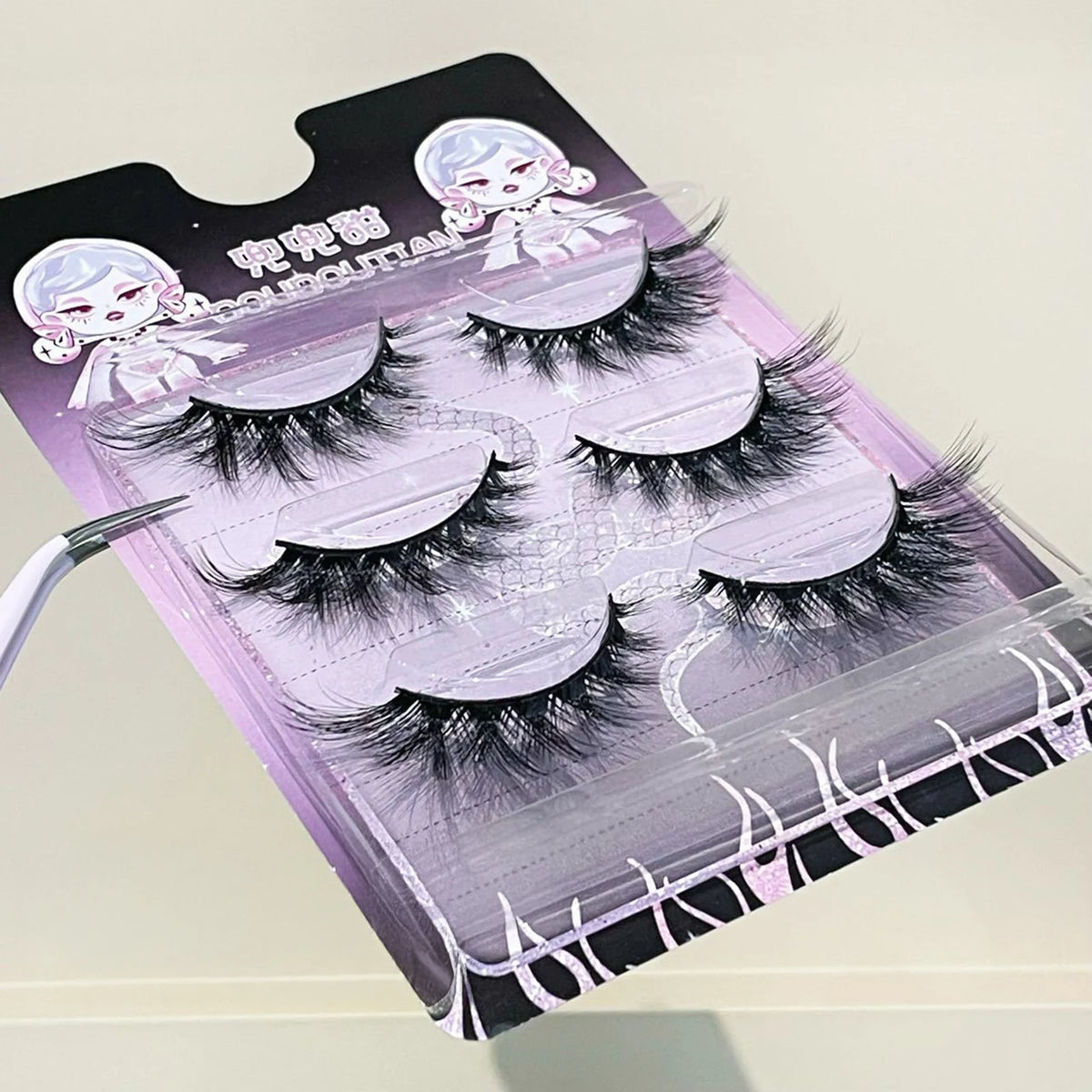 One-Piece Long Strip False Eyelashes Spicy Girl DIY Cosplay Wispy Strip Eyelashes Makeup Tool