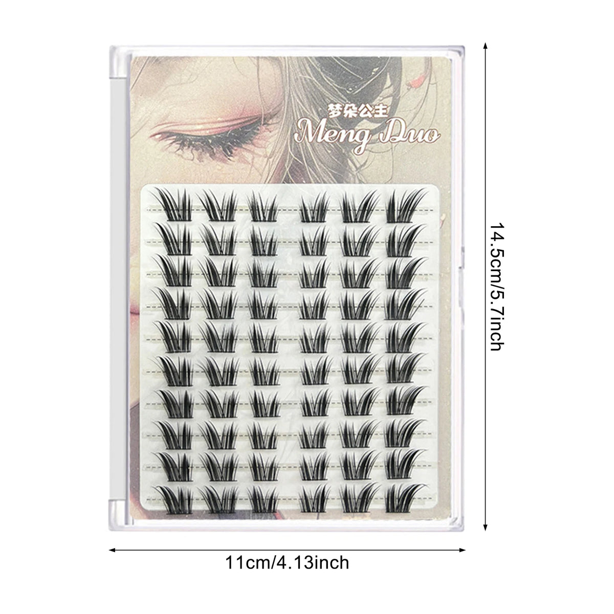 60/100pcs 3D Eyelash Extensions Curling Up Volume False Eyelashes DIY Cosplay Makeup for Women and Girls Cosmetic Supplies