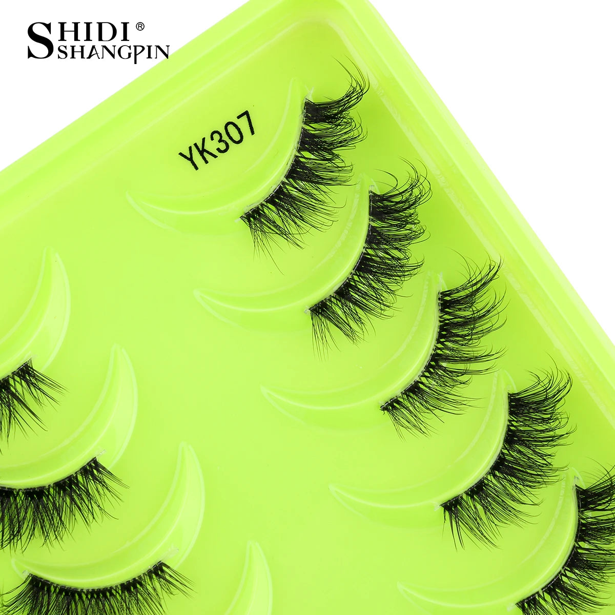 SHIDISHANGPIN False Lashes Extension 3/10 Pairs 3D Mink Eyelash Half Lashes Natural Cat Eye Eyelashes Makeup Faux Cils Fake Lash