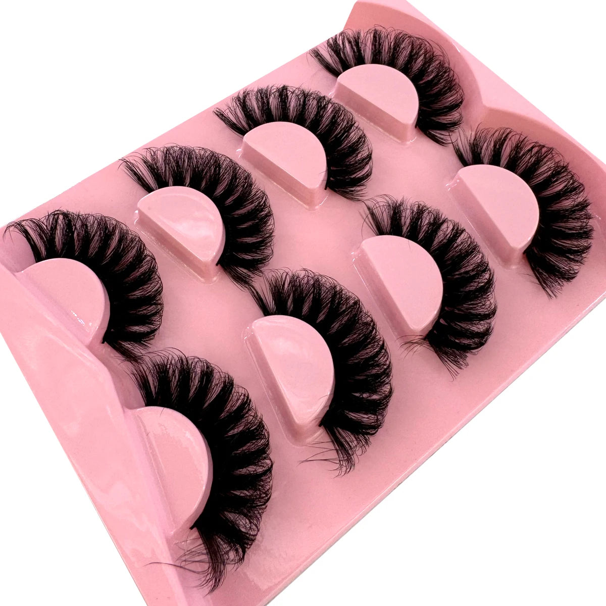 4 pairs of dramatic 3D fake mink eyelashes wholesale full eyelash makeup
