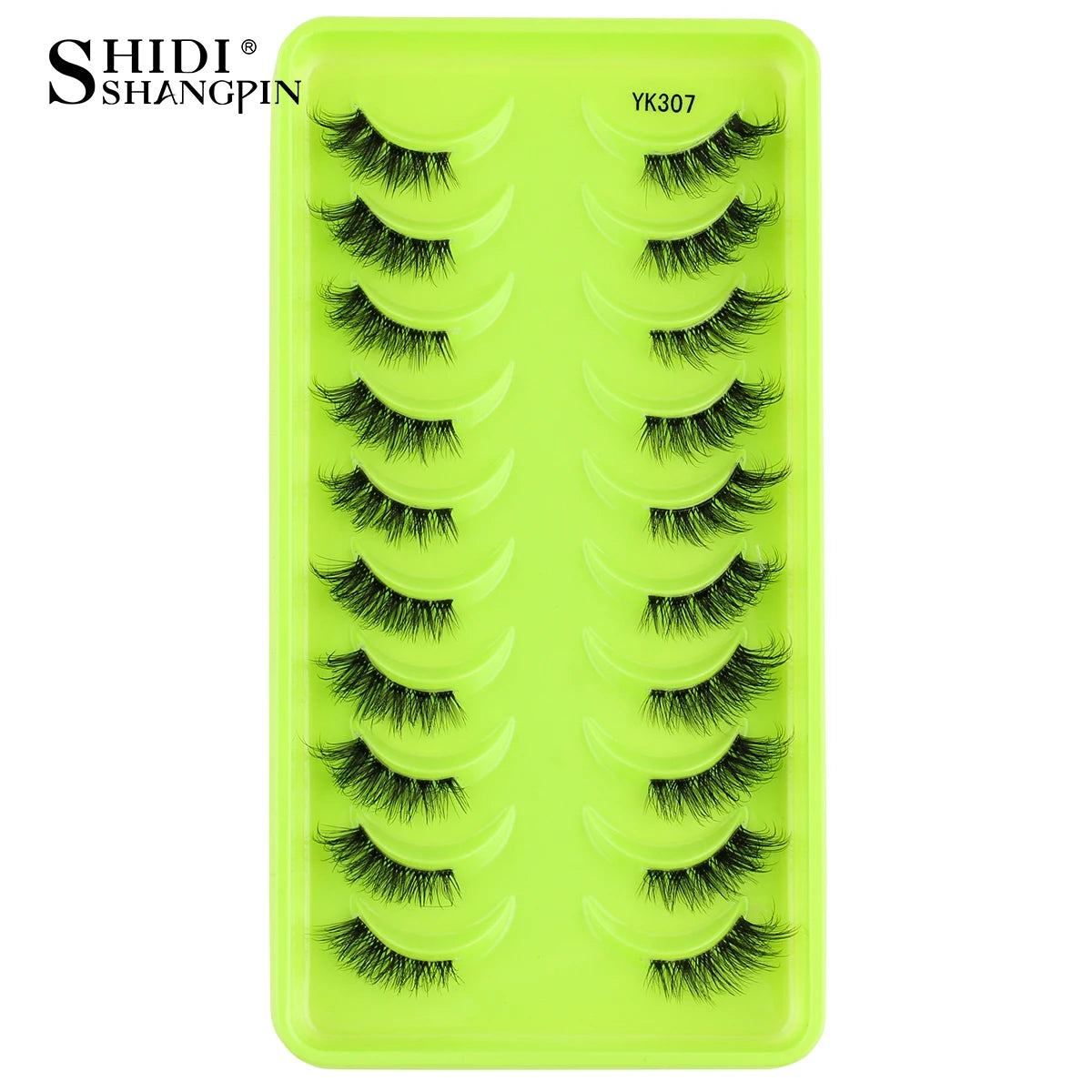 SHIDISHANGPIN False Lashes Extension 3/10 Pairs 3D Mink Eyelash Half Lashes Natural Cat Eye Eyelashes Makeup Faux Cils Fake Lash