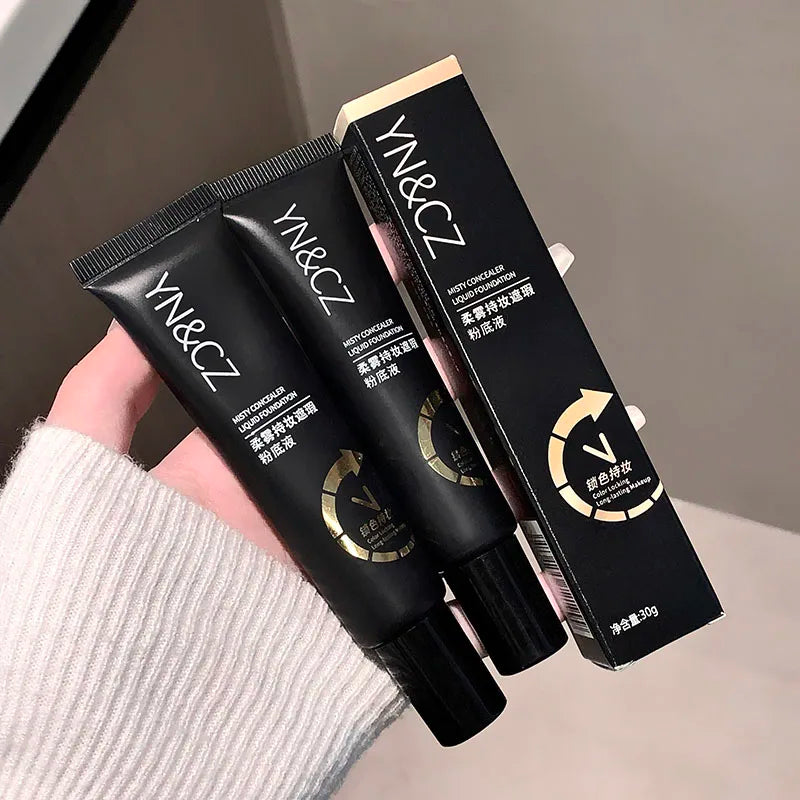 White Liquid Foundation for Halloween Goth Makeup Waterproof Full Coverage White Foundation Cosplay High Concealer Face Paint