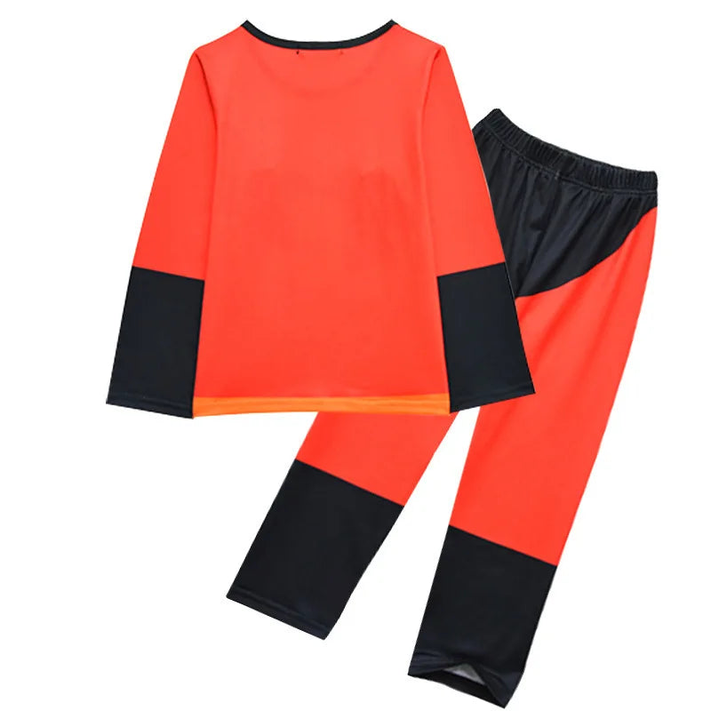 New Baby Kids The Incredibles Cosplay Costume Anime Red Set Halloween Costumes for Boys Girls Mask Cloak