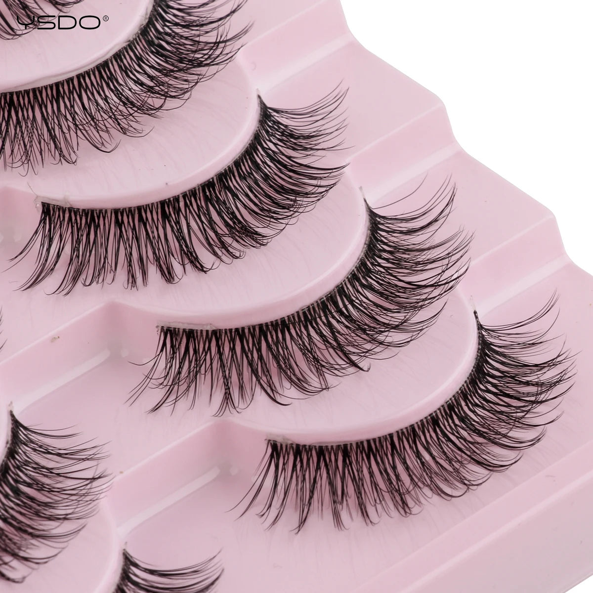 YSDO Half Eyelashes 3/10 Pairs Natural Full False Eyelashes 3D Lashes Cat Eye Fake Eyelashes Extension Faux Cils Makeup Tools