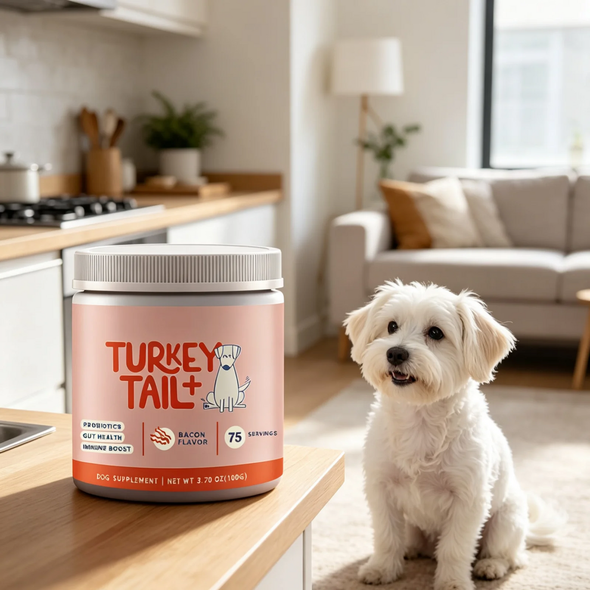 Dog Probiotic Powder Supplement Improve Appetite Promote Gastrointestinal Peristalsis Mild Pet Gut Health Support Particle 100g