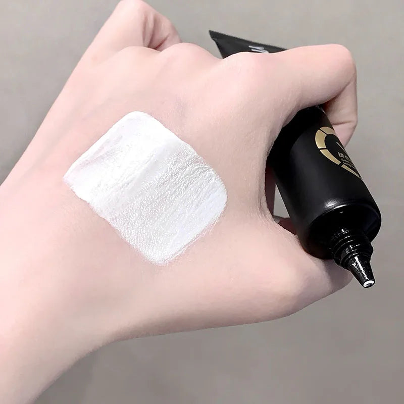 White Liquid Foundation for Halloween Goth Makeup Waterproof Full Coverage White Foundation Cosplay High Concealer Face Paint