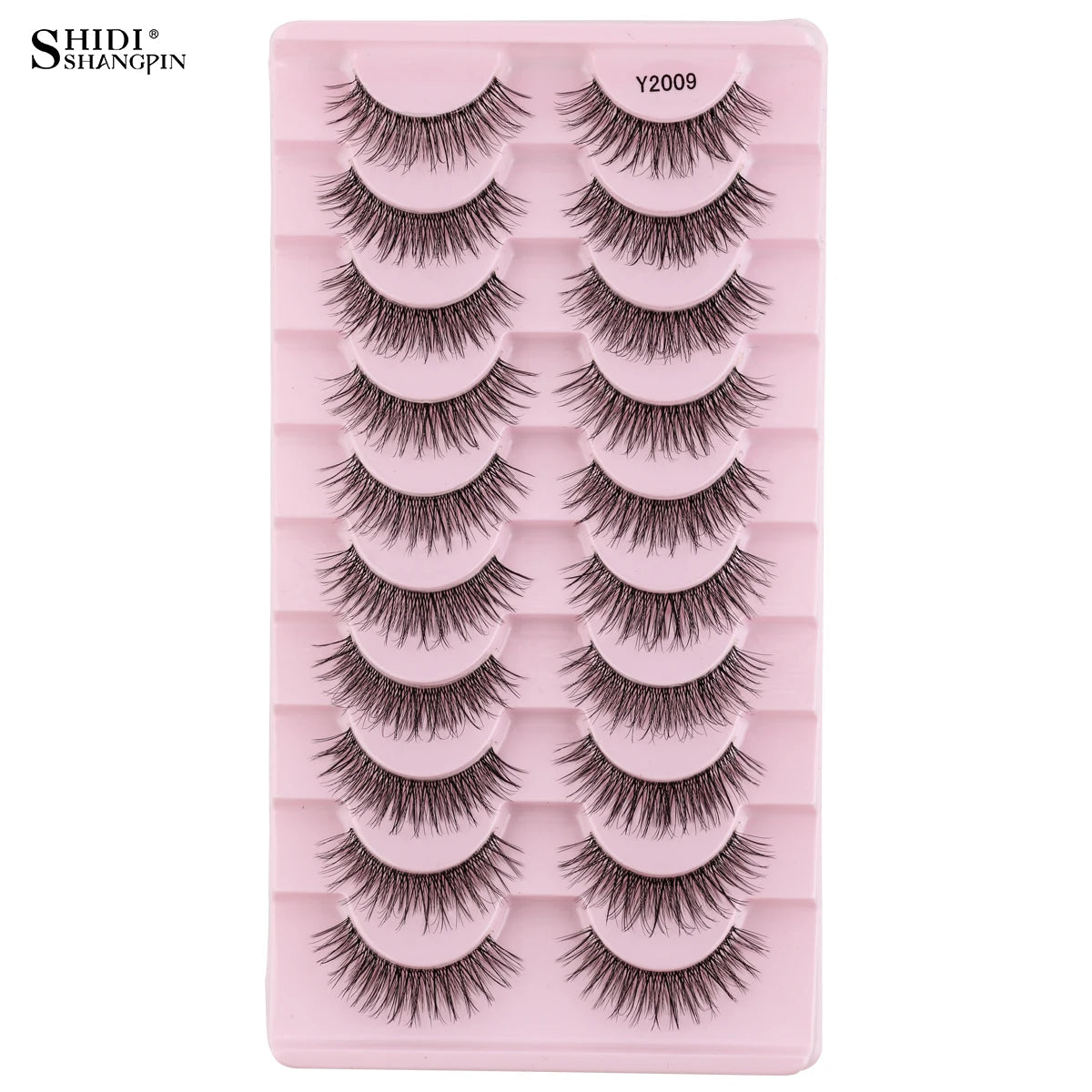 SHIDISHANGPIN False Lashes Extension 3/10 Pairs 3D Mink Eyelash Half Lashes Natural Cat Eye Eyelashes Makeup Faux Cils Fake Lash