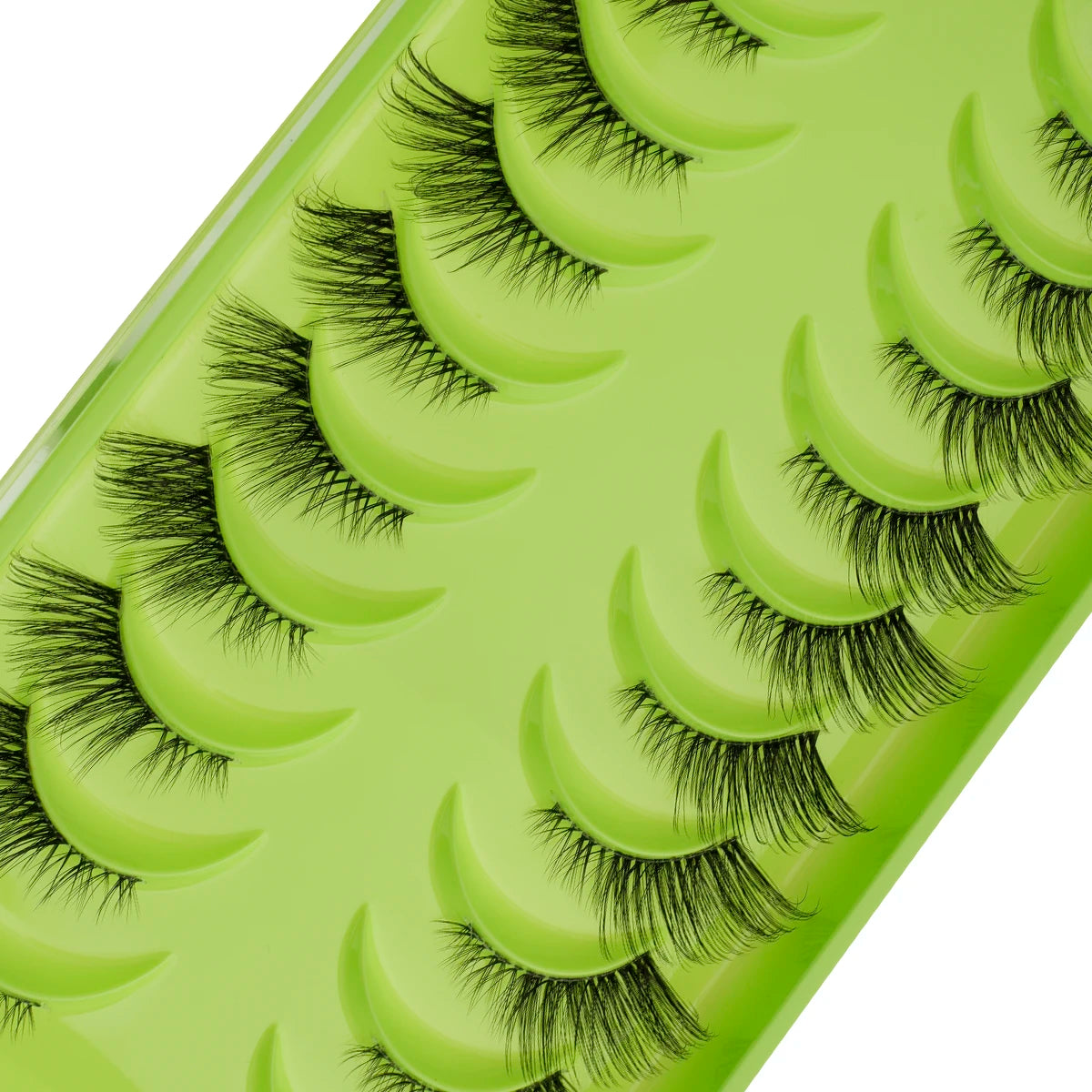 SHIDISHANGPIN False Lashes Extension 3/10 Pairs 3D Mink Eyelash Half Lashes Natural Cat Eye Eyelashes Makeup Faux Cils Fake Lash