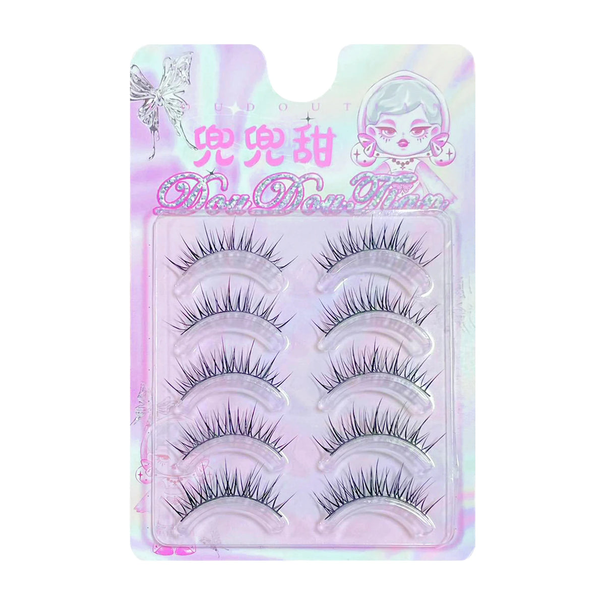 One-Piece Long Strip False Eyelashes Spicy Girl DIY Cosplay Wispy Strip Eyelashes Makeup Tool