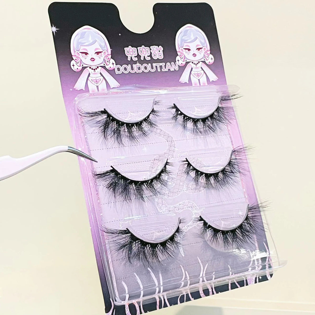 One-Piece Long Strip False Eyelashes Spicy Girl DIY Cosplay Wispy Strip Eyelashes Makeup Tool